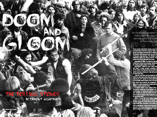 The Rolling Stones Altamont Layout