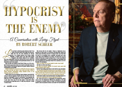 Interview with Larry Flynt Layout