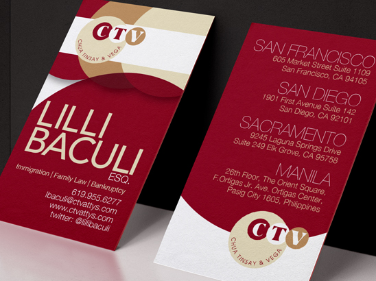CTV Law Business Cards